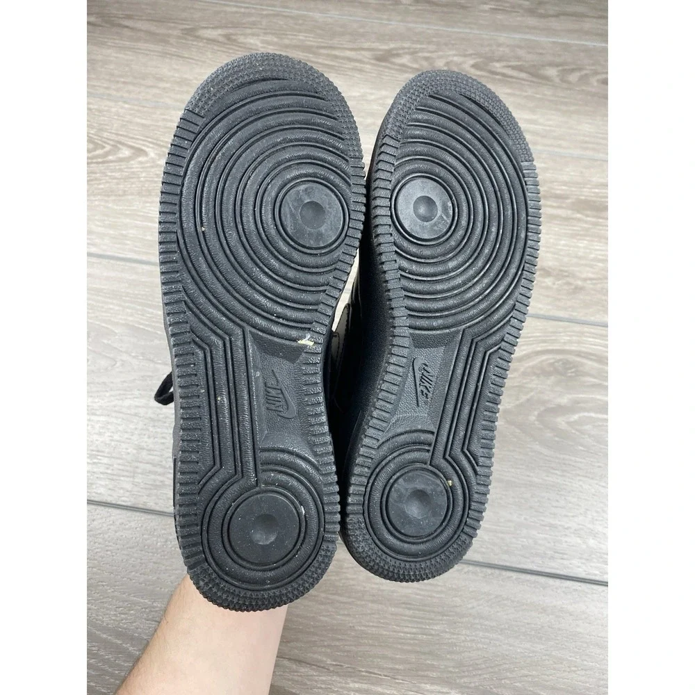 Nike Air Force 1 Low Triple Black Womens 8 6.5Y Sneakers 314192-009 AF1‎